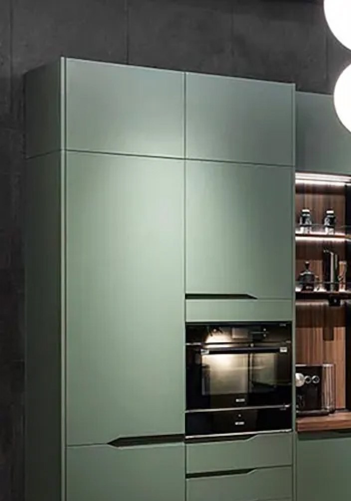Lacquer Finish Kitchen Cabinet