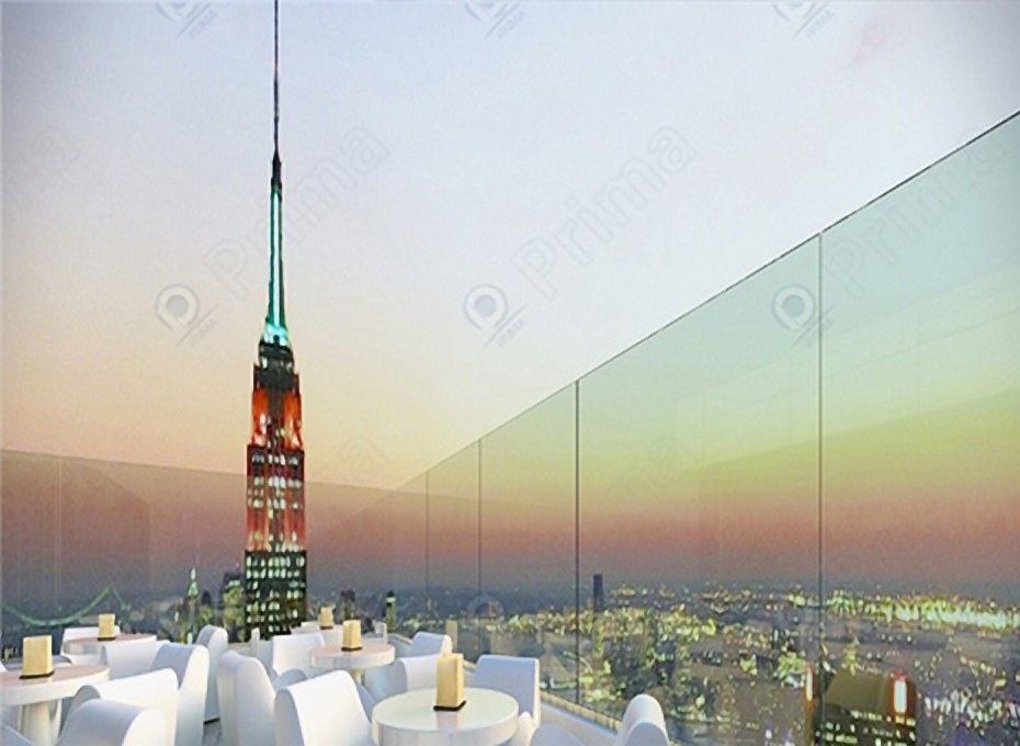 U Channel Glass Railing