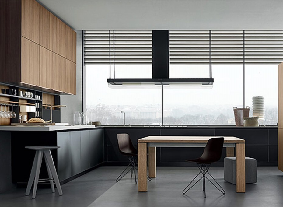 Melamine Finish Kitchen Cabinet view 2