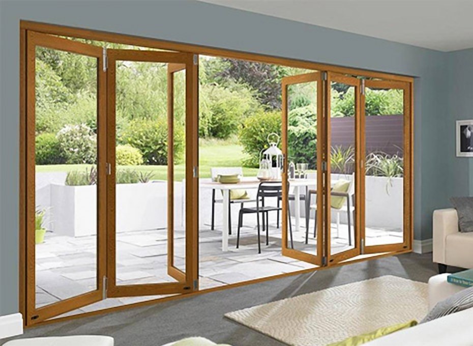 Interior Bi-folding Door Clear Glass